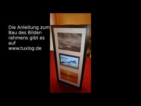 Digitaler Bilderrahmen und Info-Display mit dem Raspberry Pi und einem IKEA Rahmen