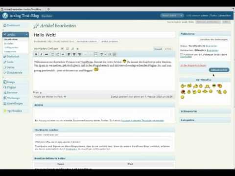 Wordpress Plugin wp-Monalisa Screencast zur Verwendung